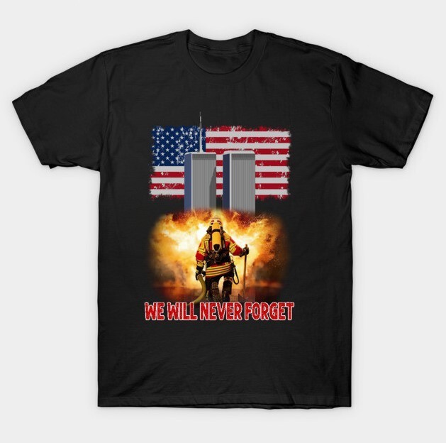 Never Forget Patriot Day 911 September 25th Anniversary Retro T-Shirtt S-5XL