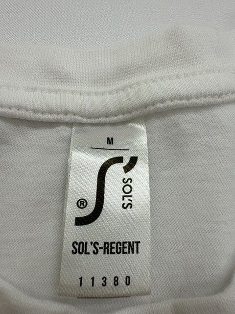 Sol’s-Regent Boys T-Shirt White Sports Graphic Logo Size M New