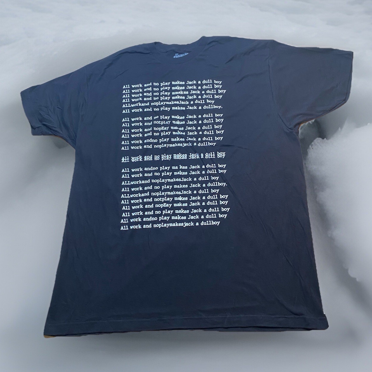 The Shining Official All Work And No Play Makes Jack A Dull Boy 2XL T-shirt NEW