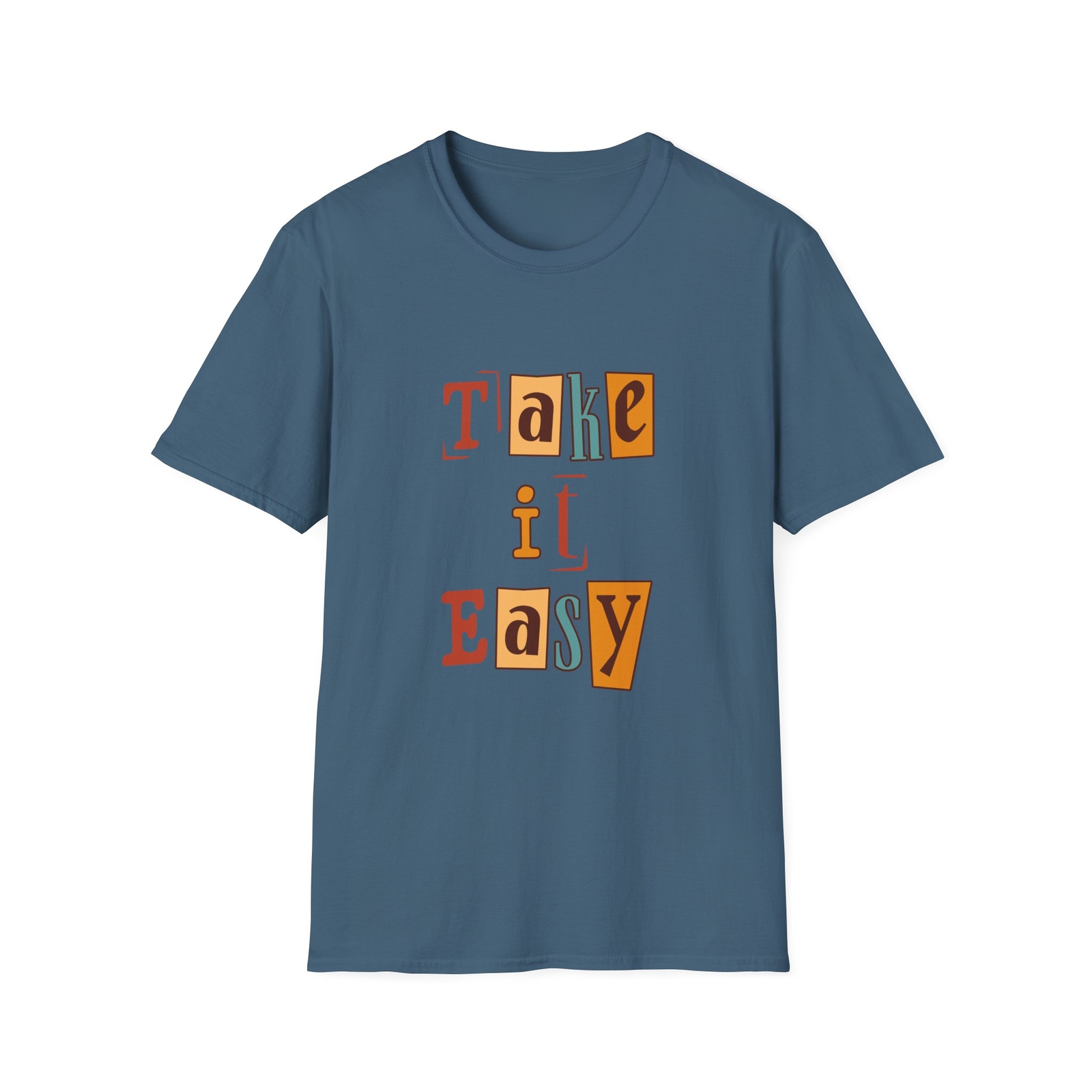Take it Easy – Relax – Inspirational Retro Unisex T-Shirt Tee