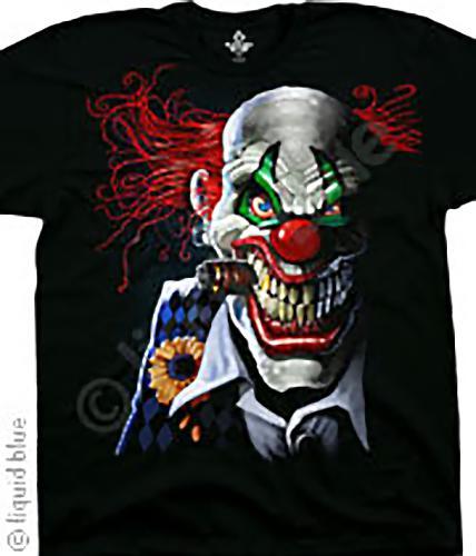 JOKER CLOWN-POSSE-CIRCUS-Big Print BLACK TSHIRT S-M-L- XL-XXL,3X,4X.5X.6X IT