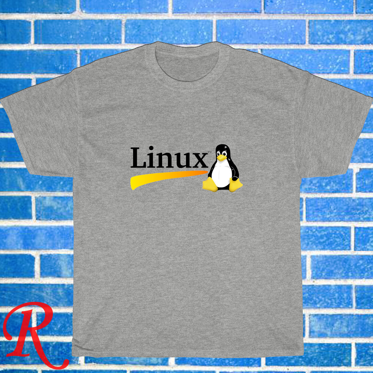 New Linux OS Logo Black/Grey/Navy/White Size S-5XL Unisex T-Shirt