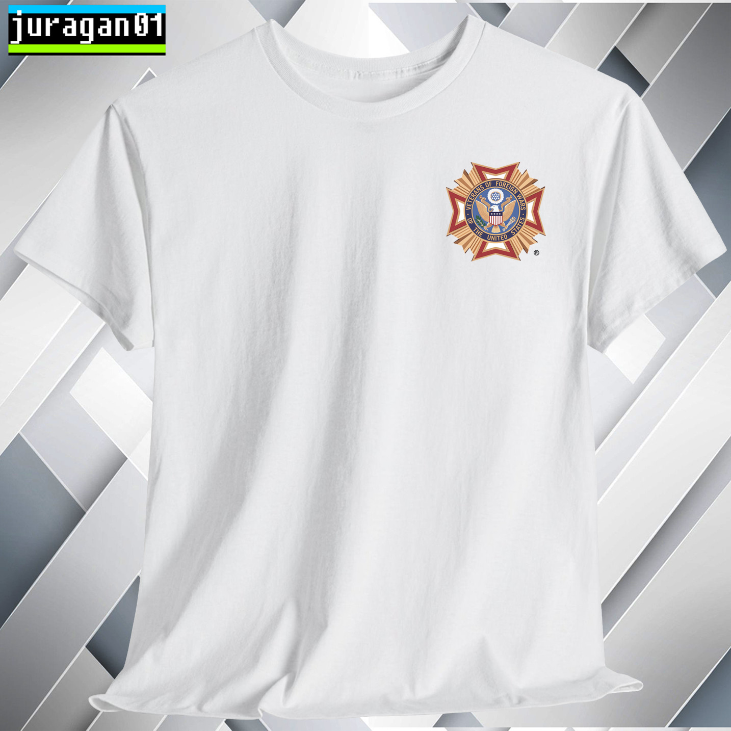 VFW Veterans of Foreign T-Shirt Black Navy White Grey Red Orange Choco S to 5XL