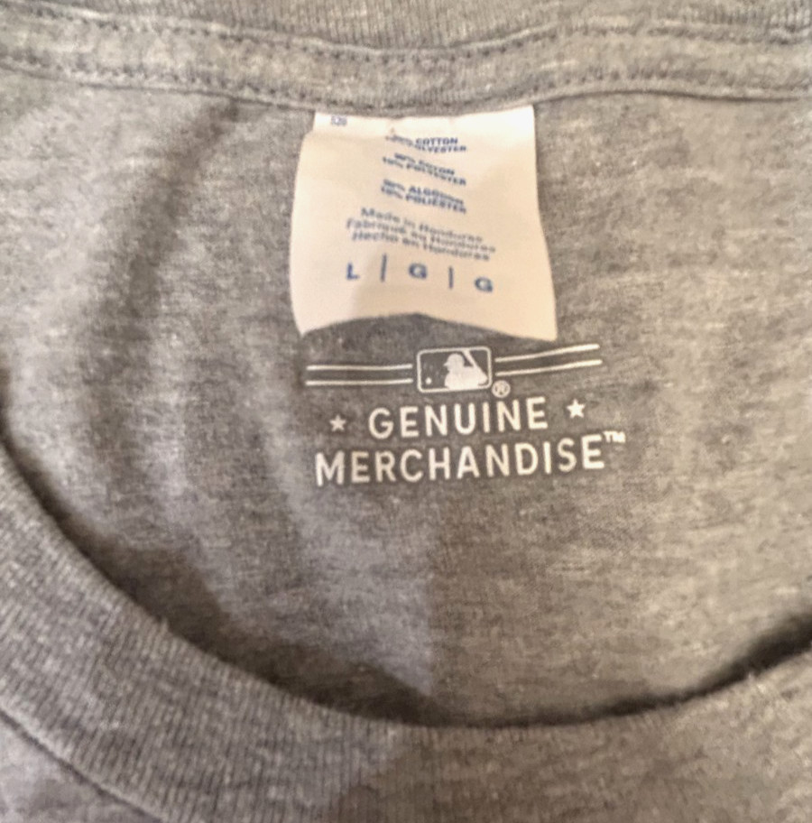 Los Angeles LA Dodgers ~ Genuine MLB ~ LG Gray T-Shirt
