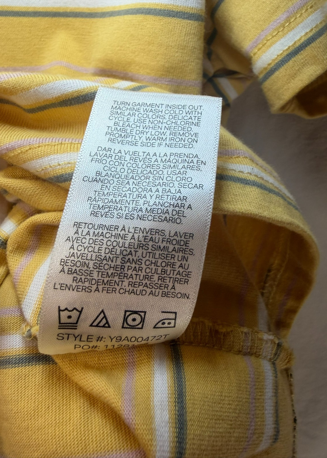 Scotch & Soda Striipedn yellow Tshirt
