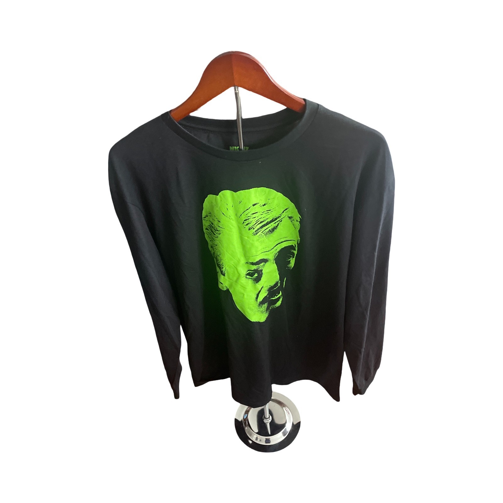 Night Of The Living Dead Coming To Get You Barbara Long Sleeve Black Green XL