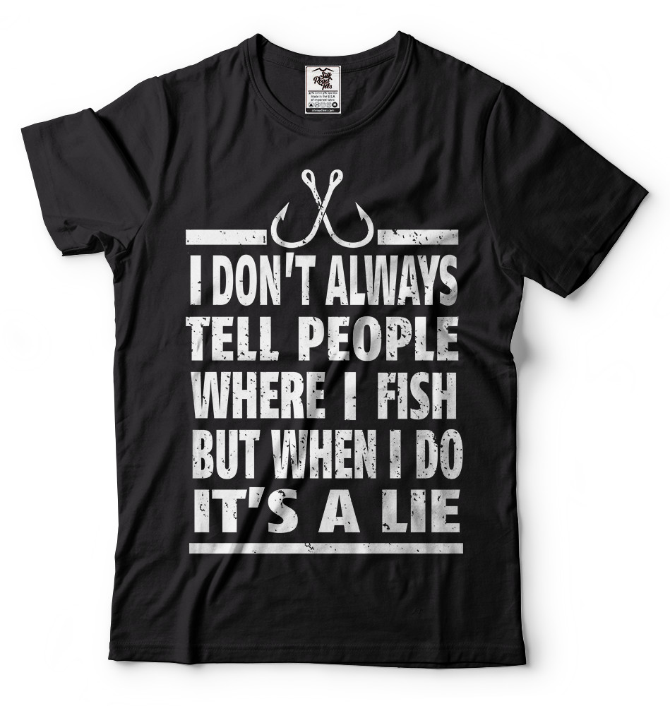 Fishing T-shirt Fishing Shirt Gift For Fisherman Funny T-shirt Cool Fishing Tee