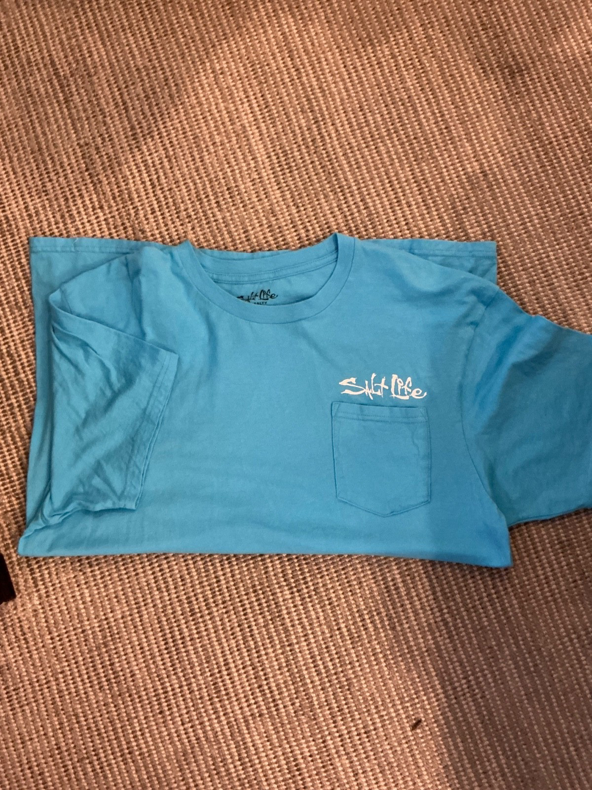 SaltLife Mens TShirt Sky Blue XL