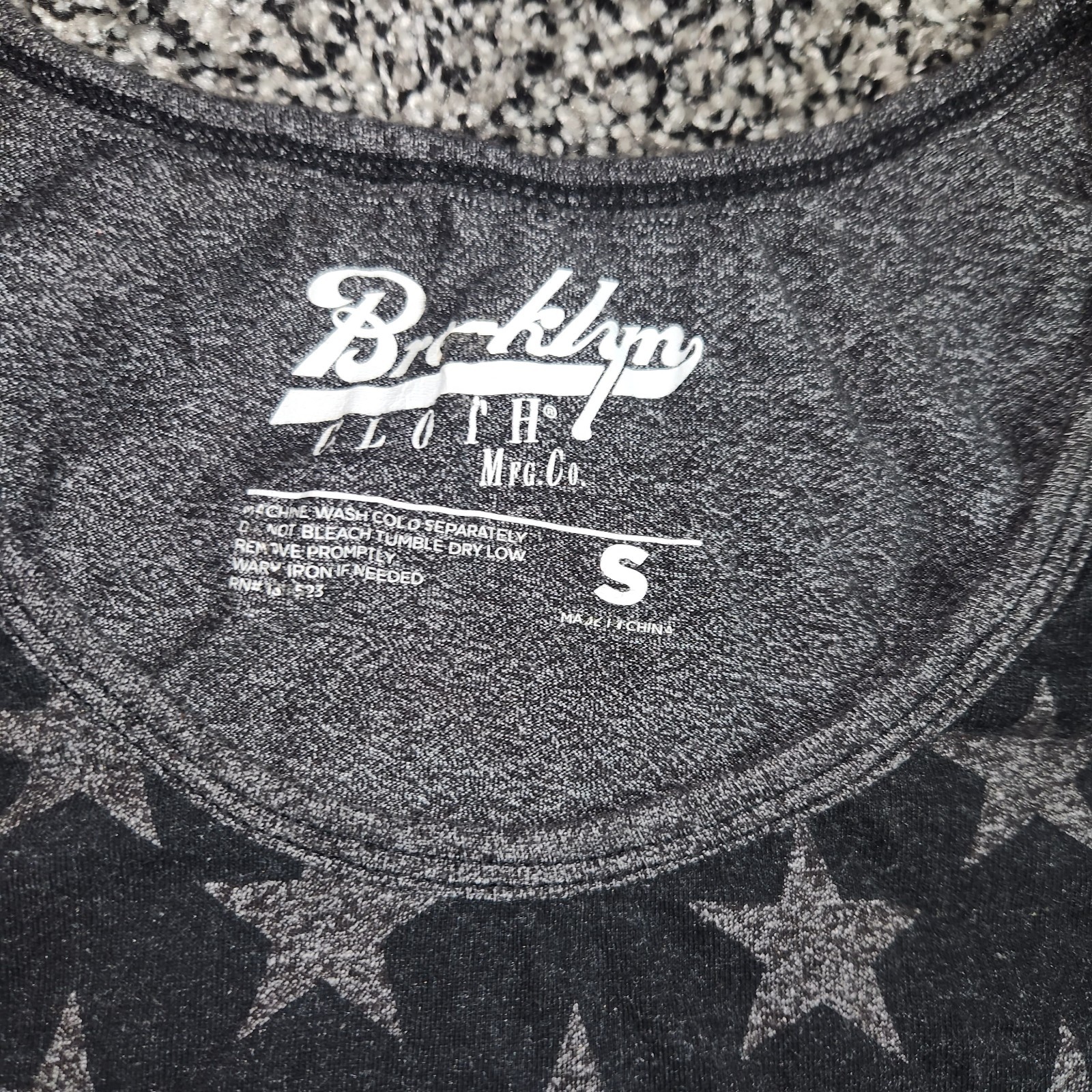 Brooklyn Cloth Stars & Stripes American Flag tank top Gray Blk Men S,Buckle USA