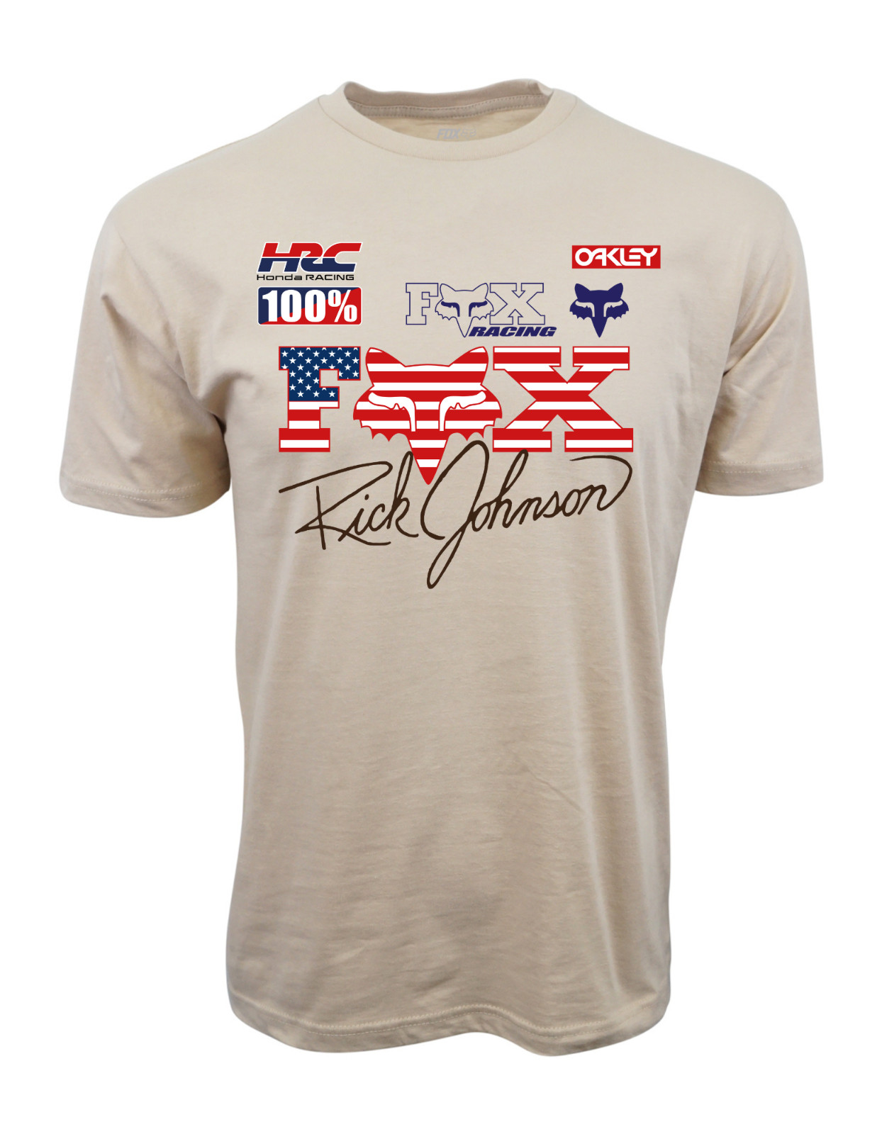 MENS GRAPHIC MOTORCROSS RICK JOHNSON LOGO T SHIRT