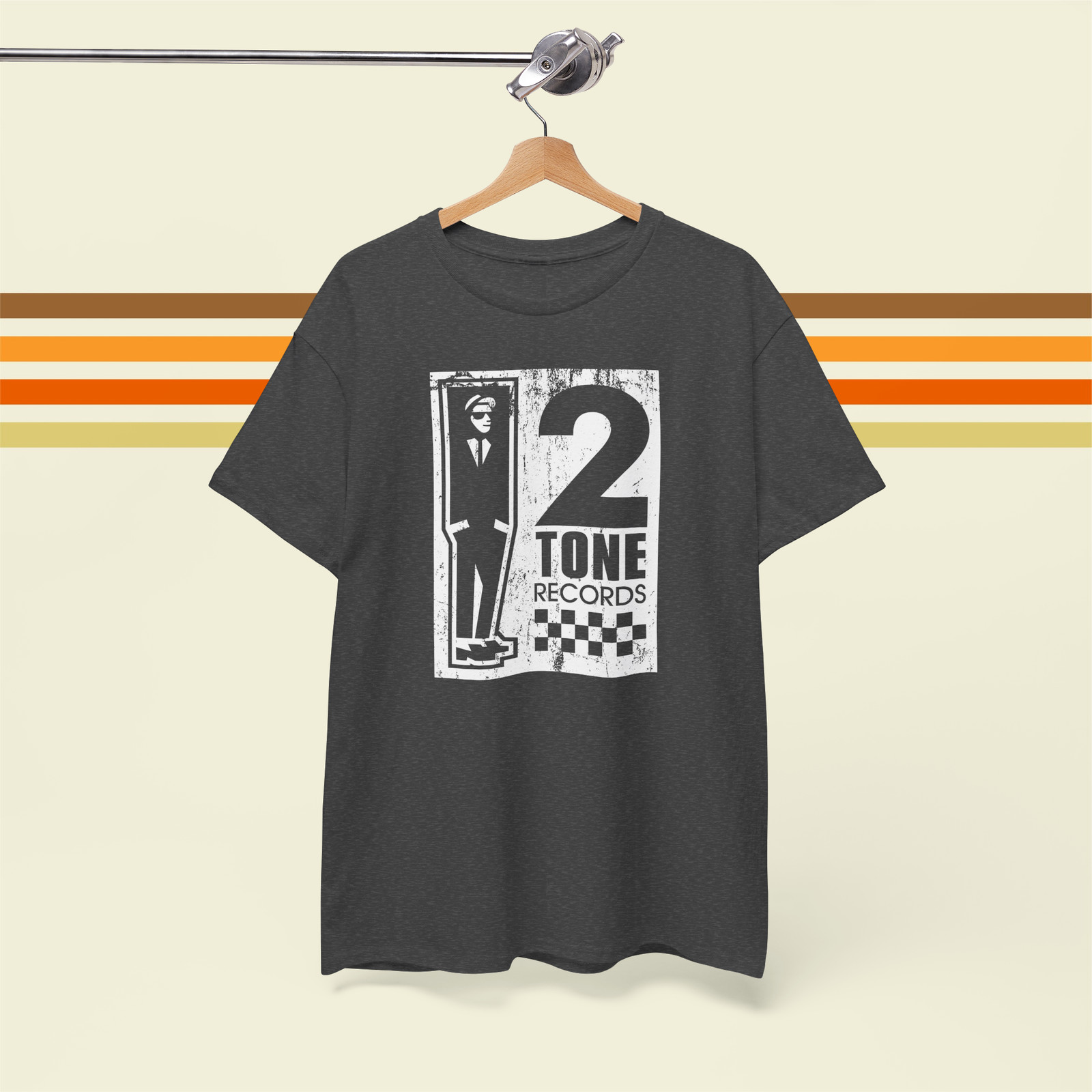 2 Tone Records Vintage 80’s Vinyl Record Label Premium Unisex T-Shirt