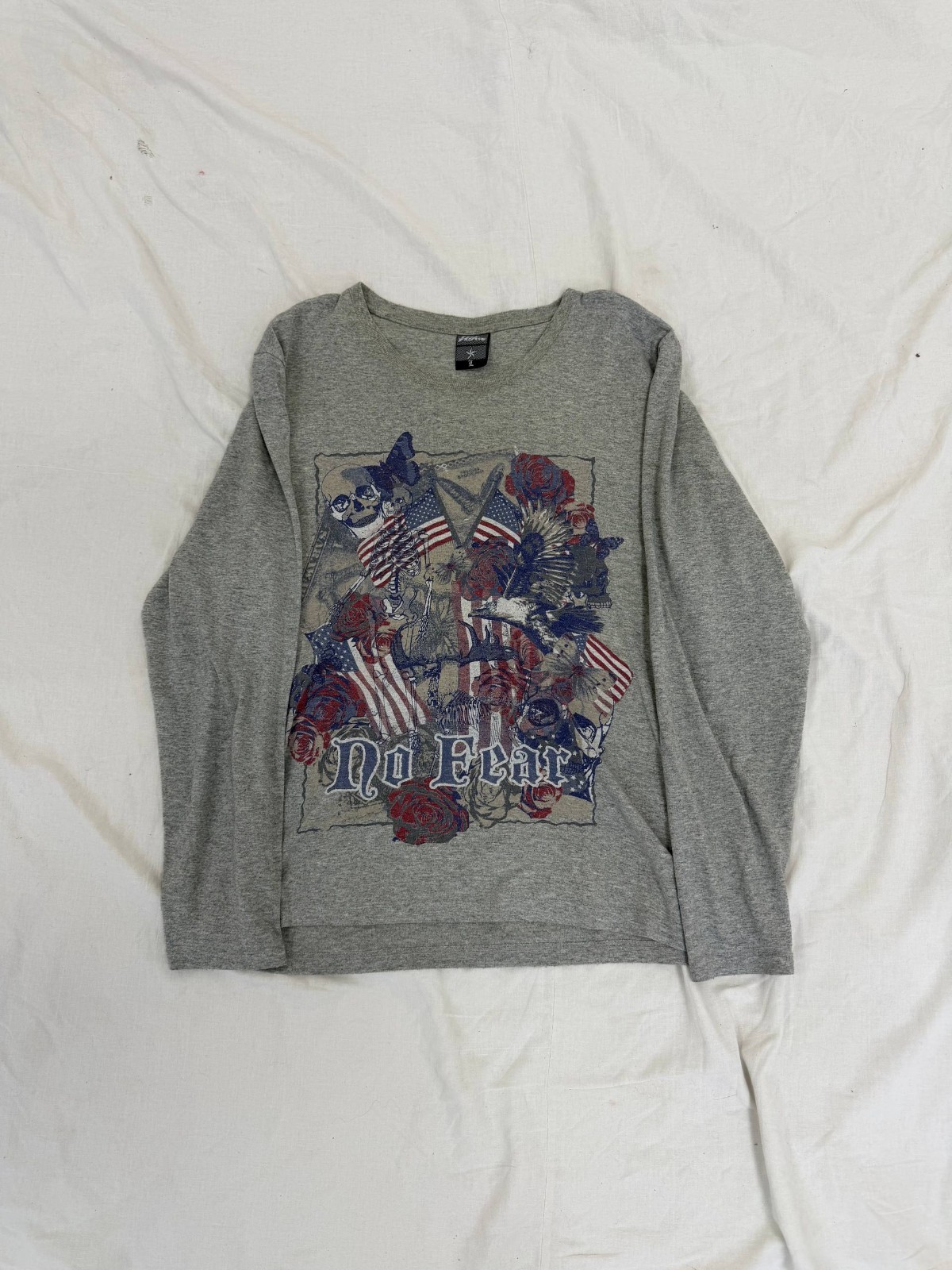 RARE Oversized VINTAGE SK8 STREETWEAR ARCHIVE Embroidered LOGO SKATER LONGSLEEVE