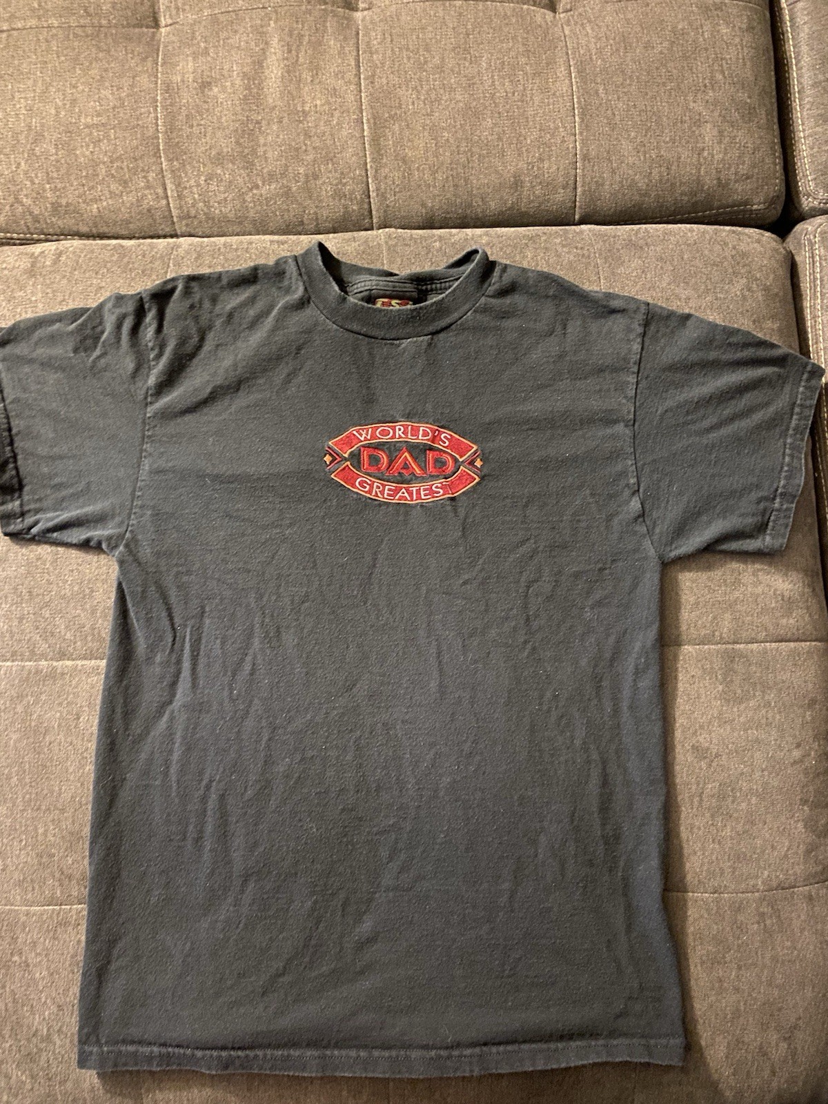 Vintage 90s TSI Tag World’s Greatest Dad Embroidered Shirt Size Medium