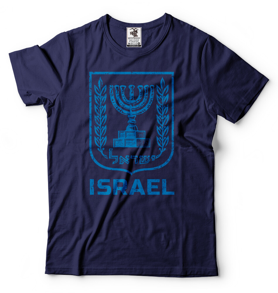Mens Israel T-shirt Israeli heritage T-shirt Israel T shirt