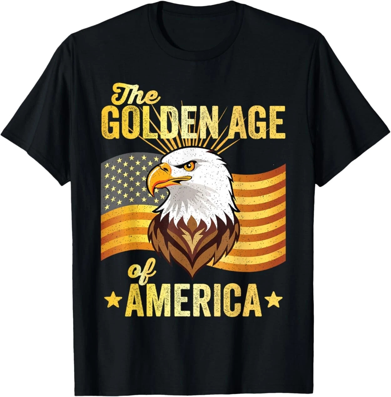 The Golden Age Of America USA Flag T-Shirt