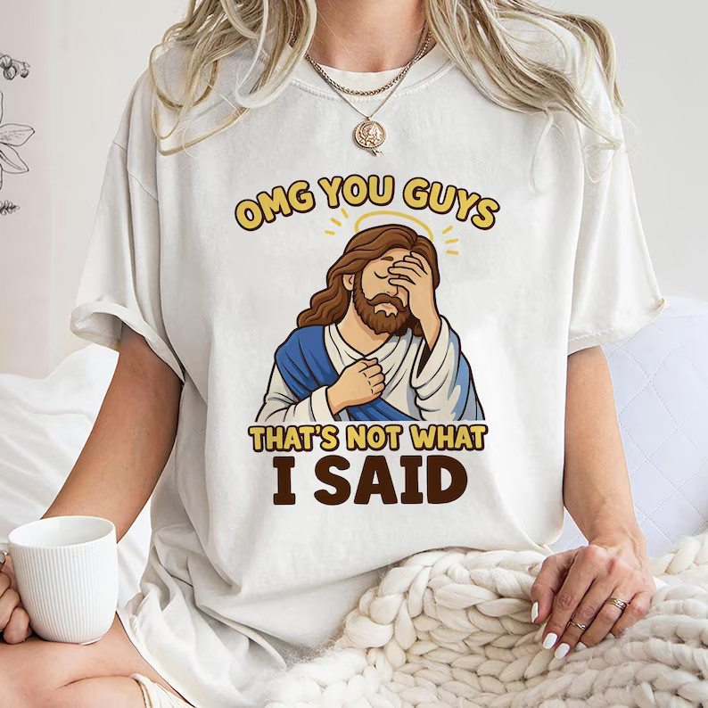 Funny Facepalm Jesus Shirt,OMG You Guys Quote tshirt