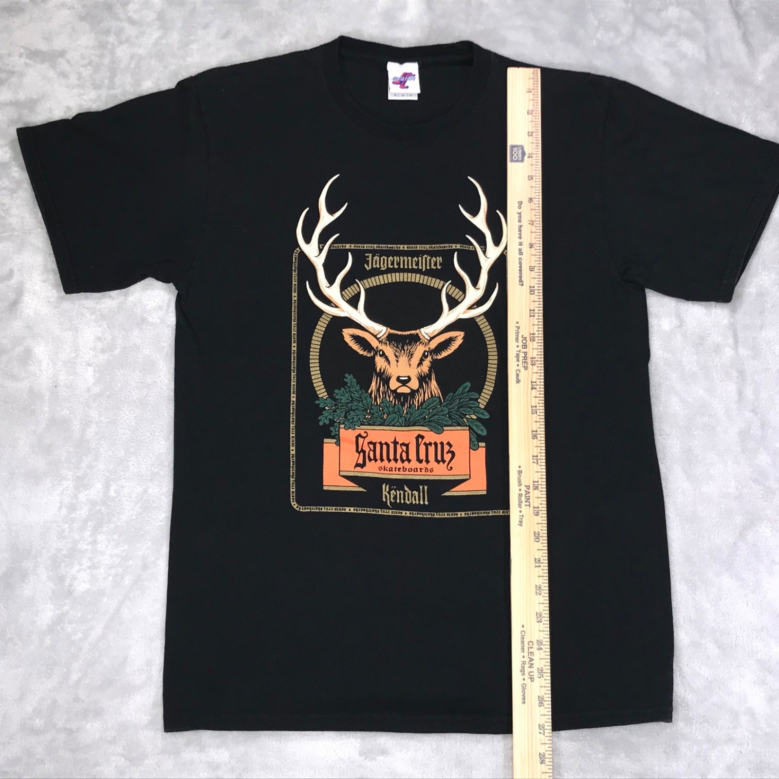 Santa Cruz Skateboards Jagermeister Jeff Kendall Deer 1990’s Skater (M) T-Shirt