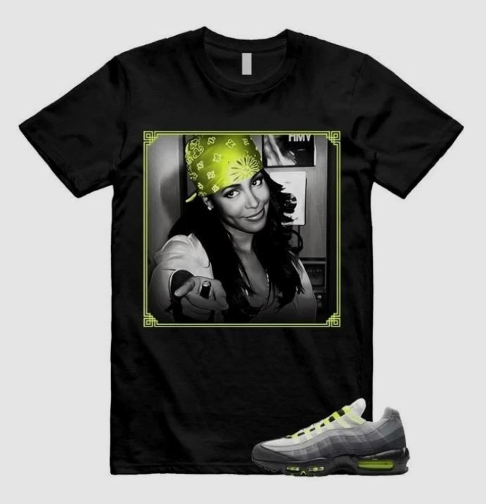 Air Max 95 Big Bubble Neon Yellow Black Cool Grey 2026 OG T Shirt