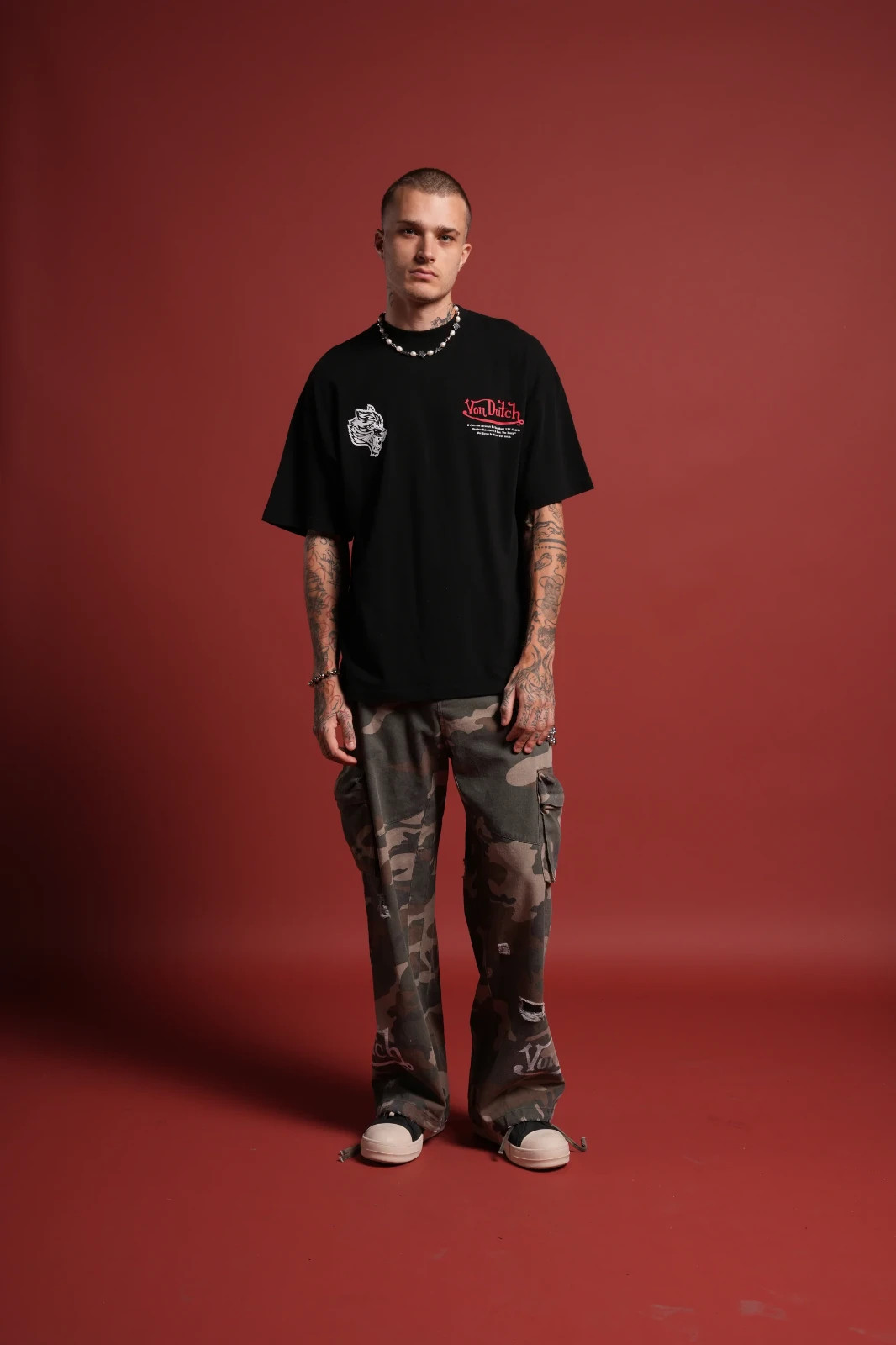 Darc Sport x Von Dutch Eye of the Beholder Oversized Tee Black Medium SOLD OUT