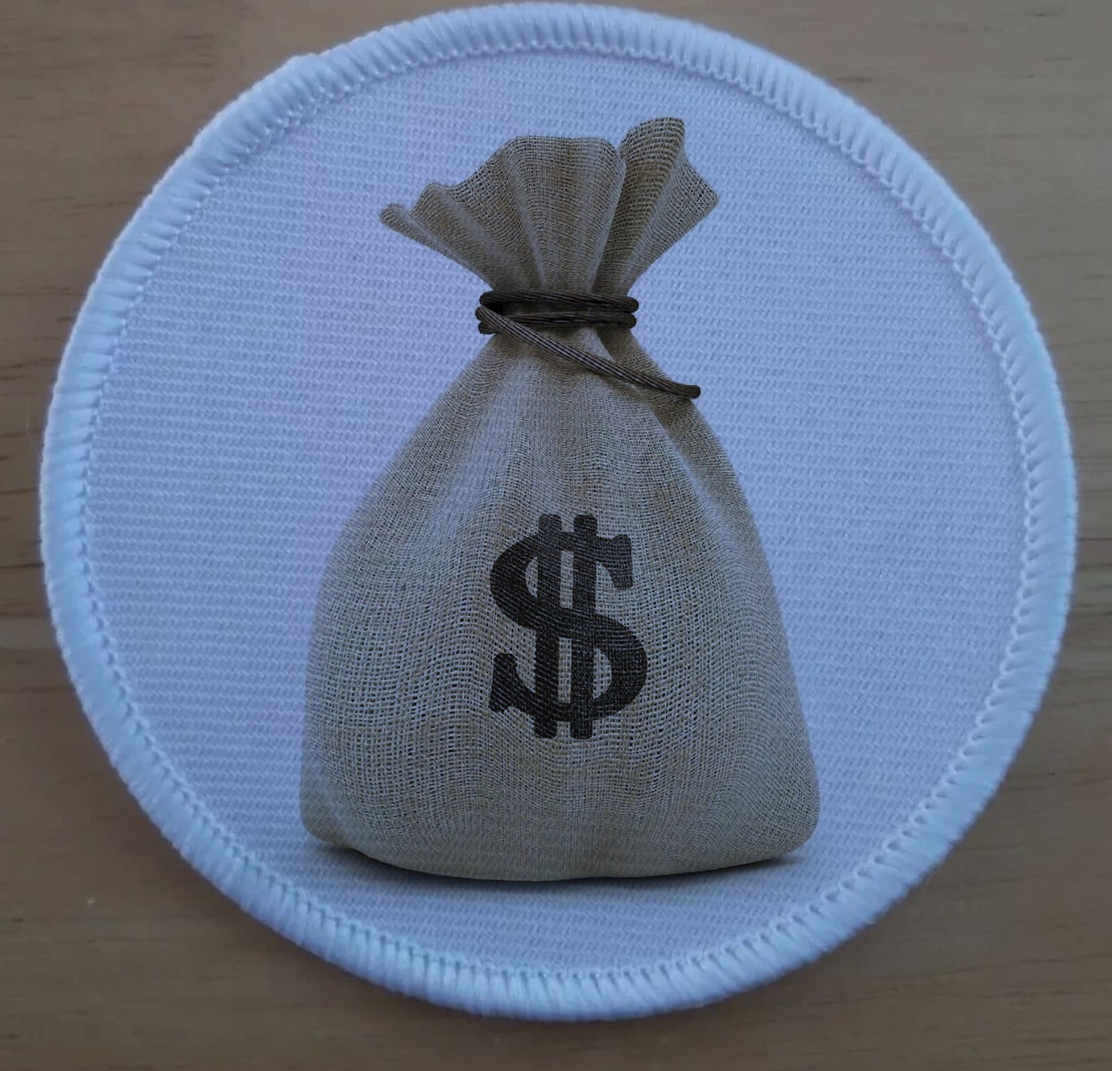 Money Bag Bags Rich Dollars Cash Patch Badge