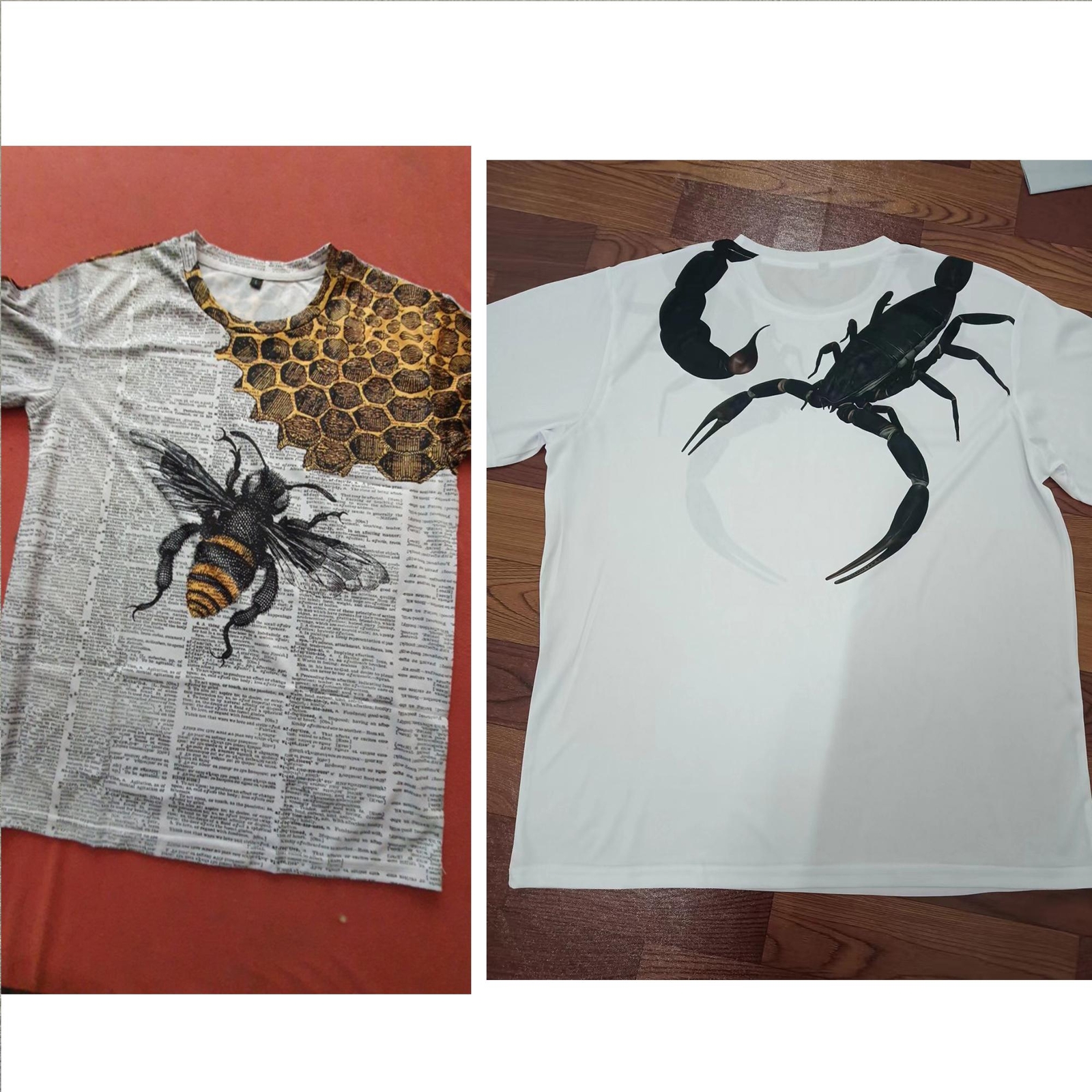 T Shirt Animal Scorpion 3d Print New Fashion Short-sleeved Hip-hop T-shirt New