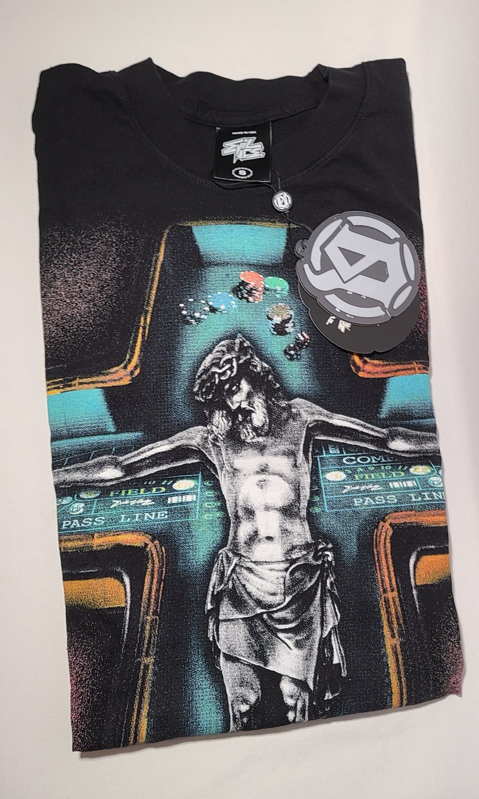 Evil Vice Jesus Piece Holy Craps Tee Black | Size SMALL | Designer Street Style
