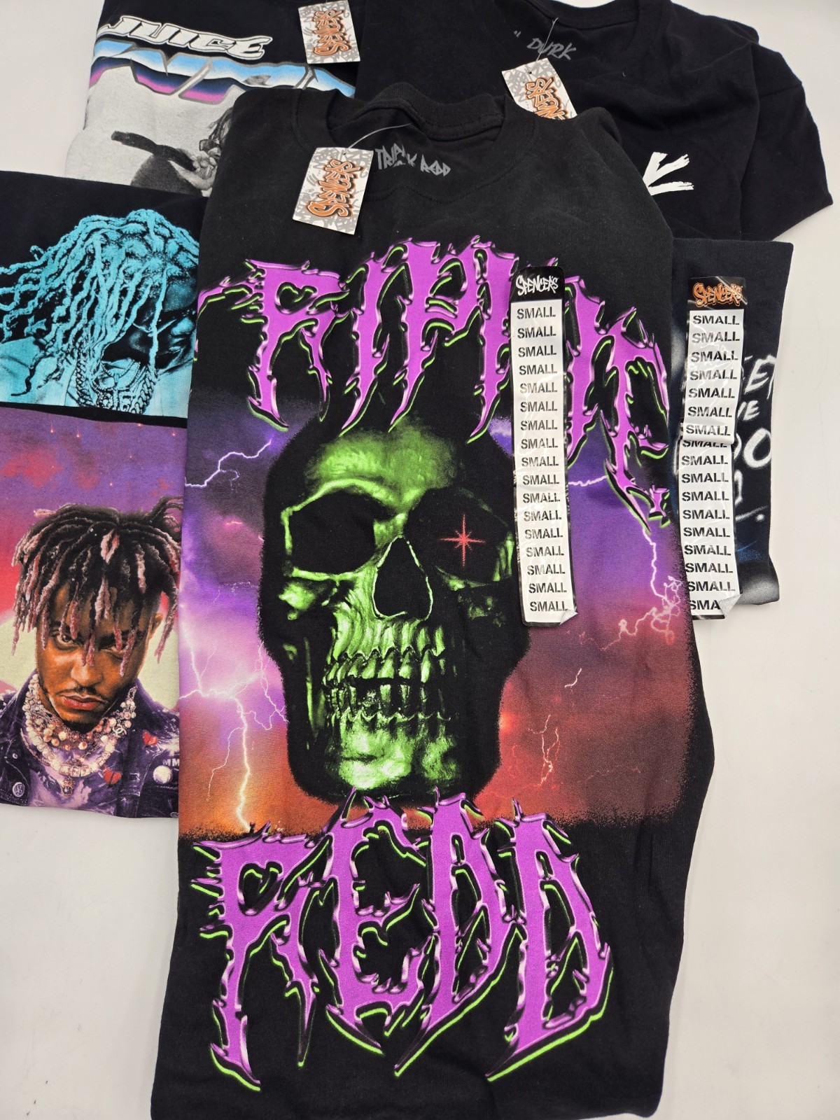 Band T-Shirts Lot (8) Mix Sizes Adult Small Bundle T Shirt New With Tag Spencer
