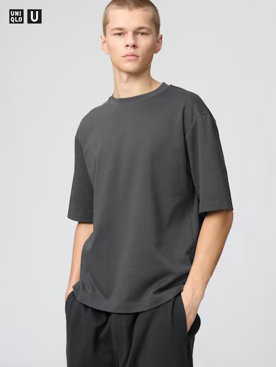 UNIQLO U AIRism Oversized T-Shirt Unisex Cotton Blend All Colors Available Stree