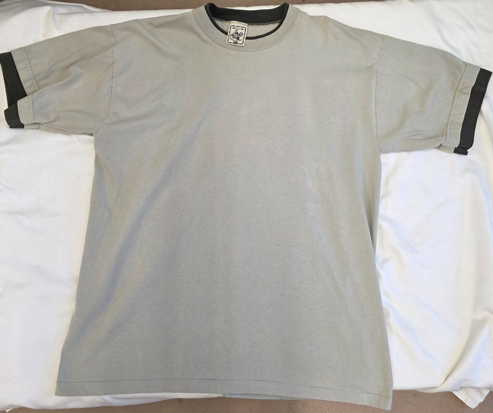 Men’s Alore Absolute Quality T-Shirt Made in USA XL Tan Black