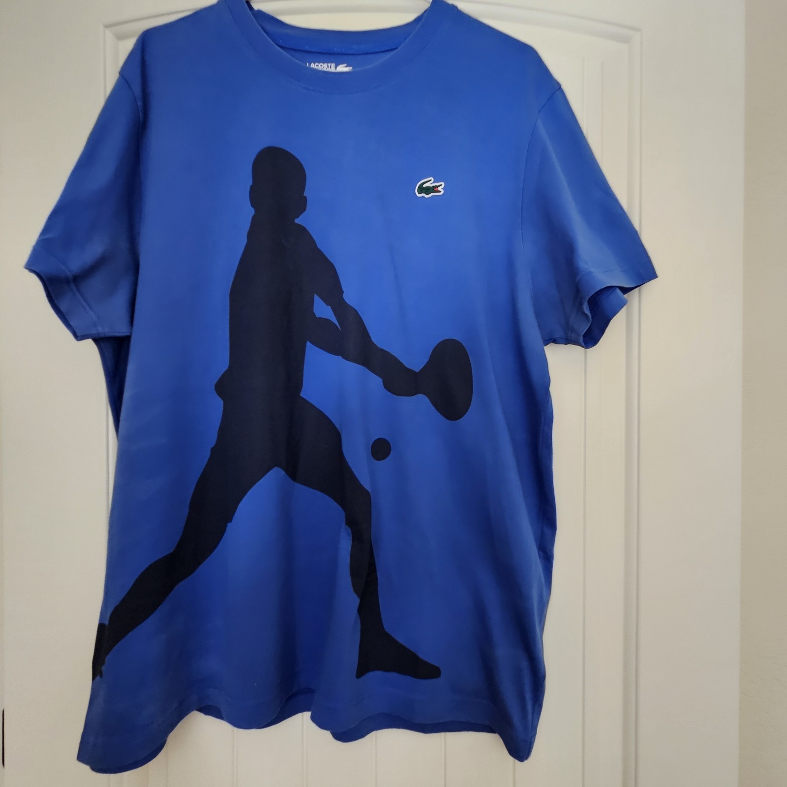 Lacoste Sport x Novak Djokovic Colab Men’s Tennis Graphic Tee Shirt