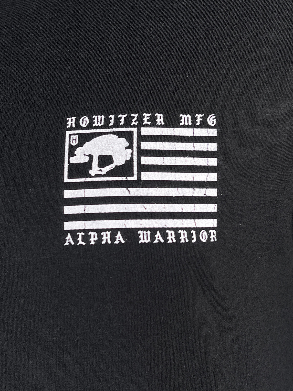 Howitzer Style Men’s T-Shirt Alpha Warrior Military Grunt MFG