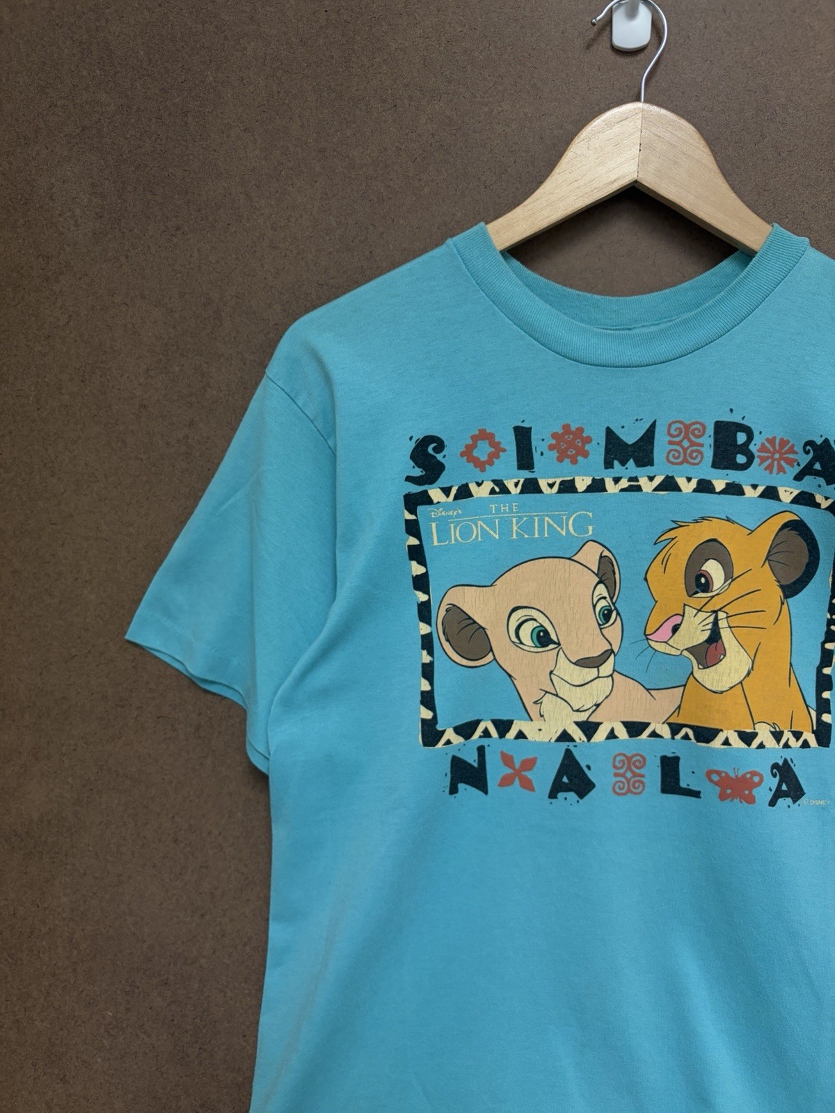 Vintage Disney The Lion King Simba and Nala Graphic Shirt Size Large