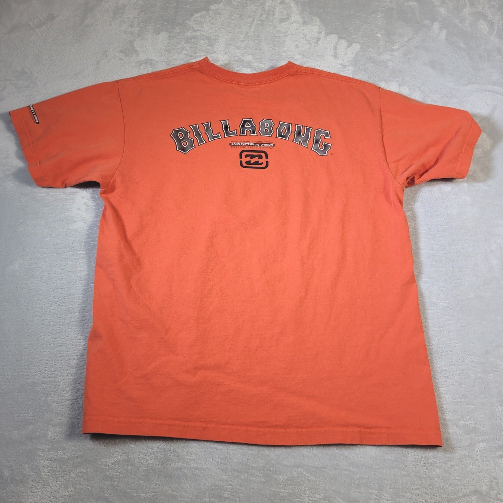 Billabong T-Shirt Mens XL Orange Vintage Bong Systems Graphic Made in USA