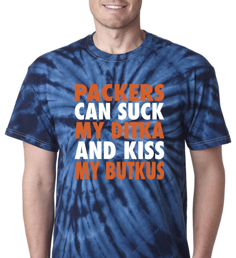 Tie-Dye Chicago Bears “Packers Can Suck My Ditka” T-Shirt