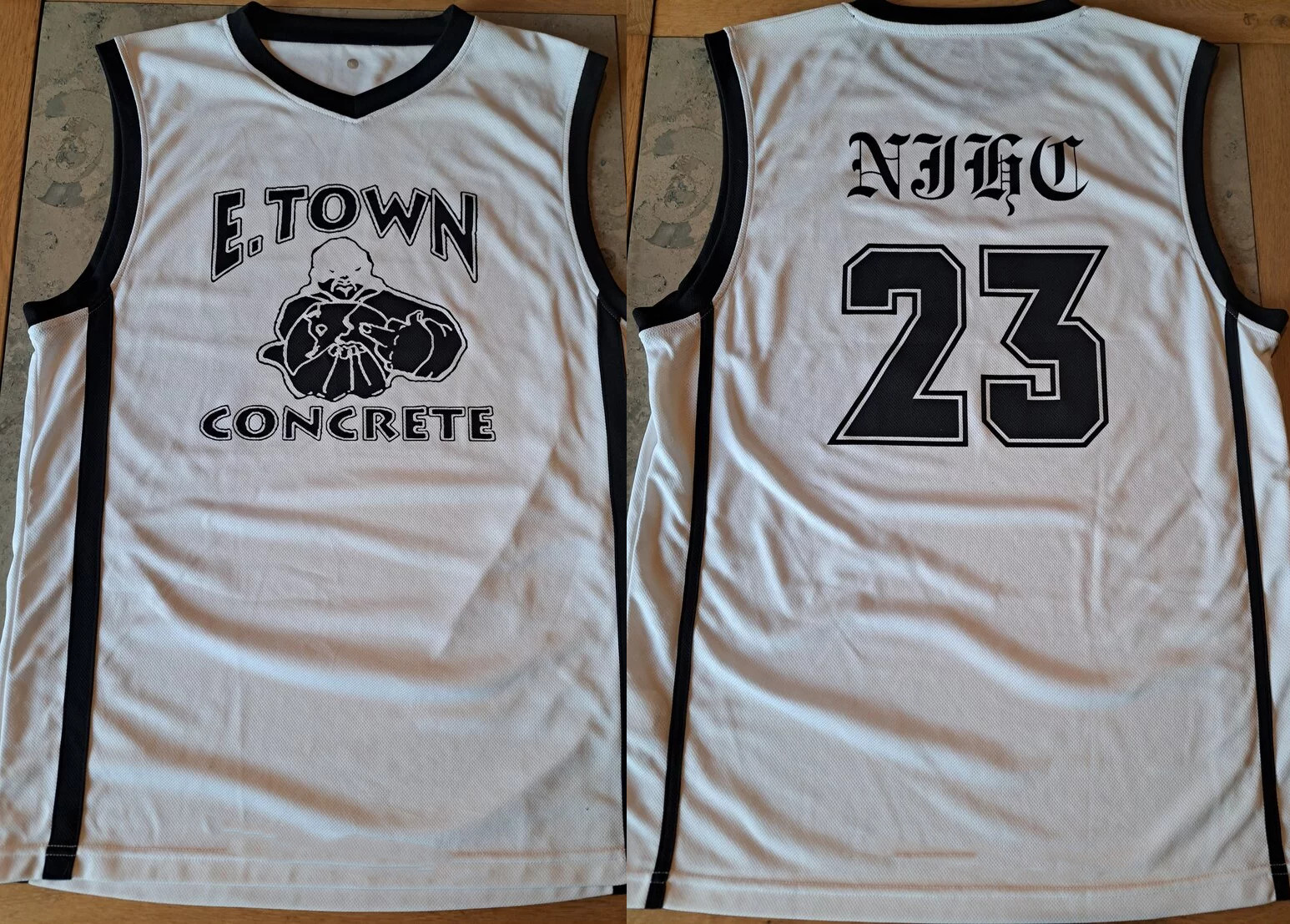 E-Town Concrete NJHC basketball Jersey Hot Polyester All Sizes E173
