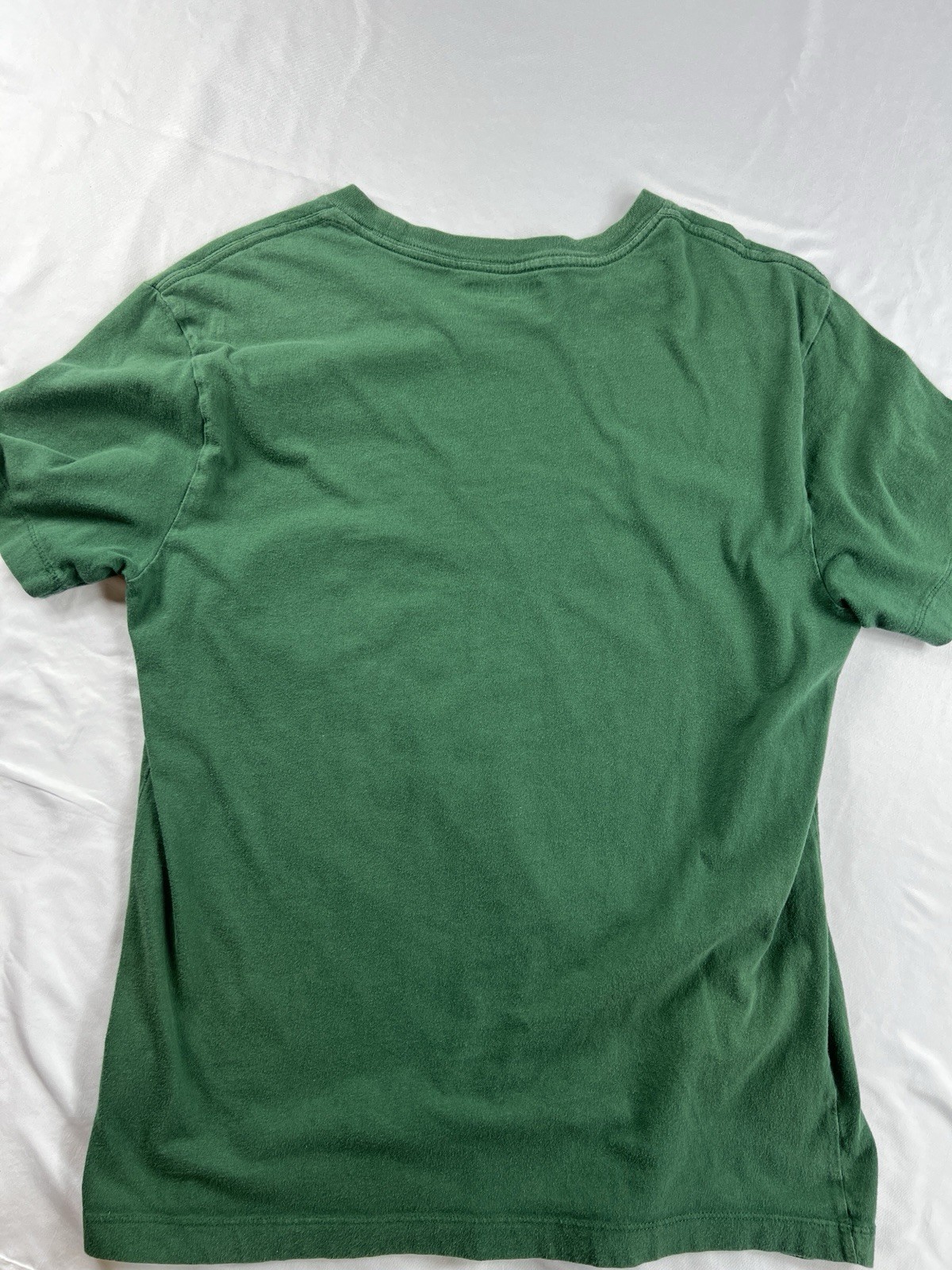 True Religion Foil Silver Green Buddha Crew Neck T-Shirt Y2K 2000 Size Medium