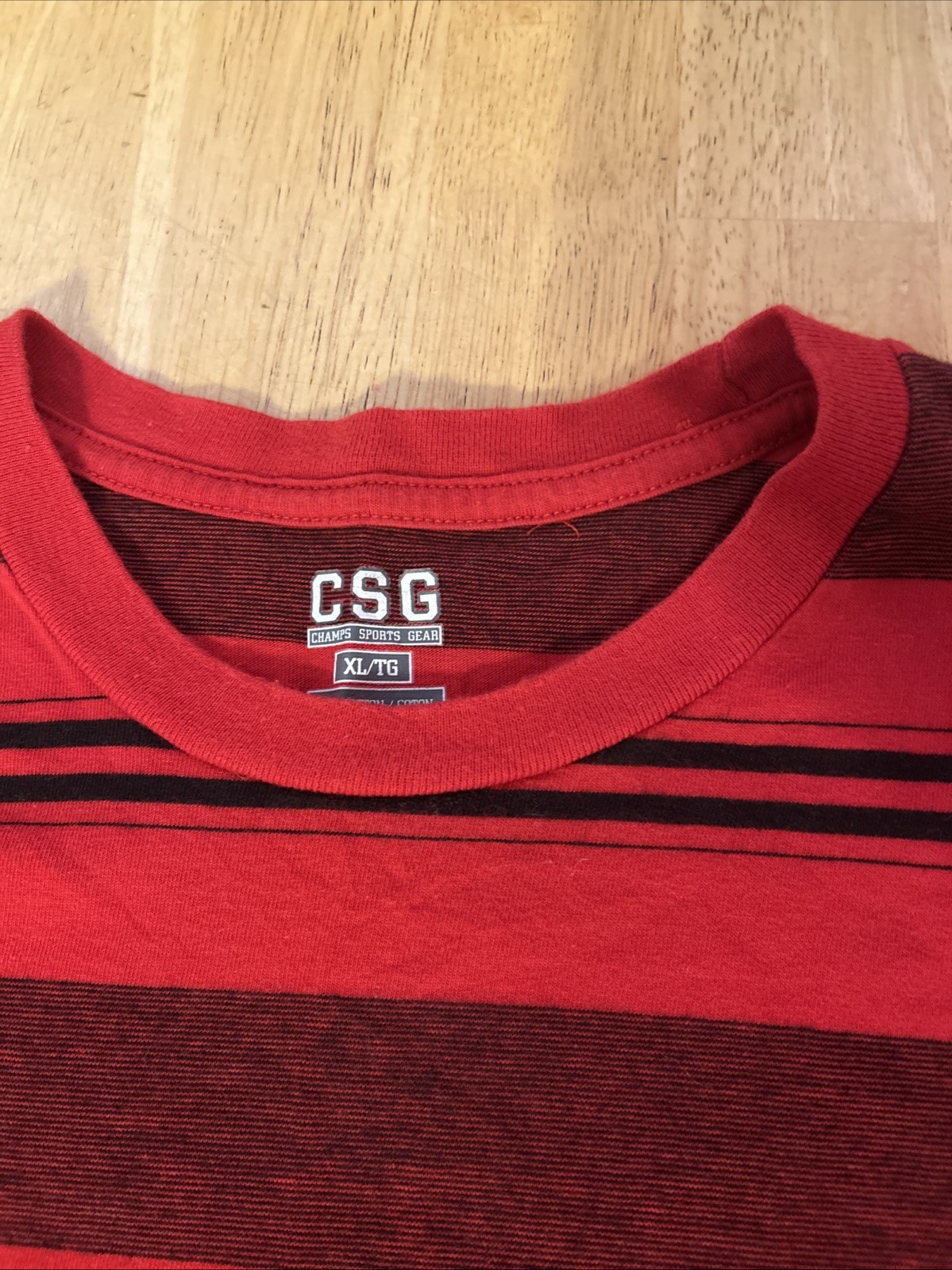 CSG Red Striped T-Shirt Men XL