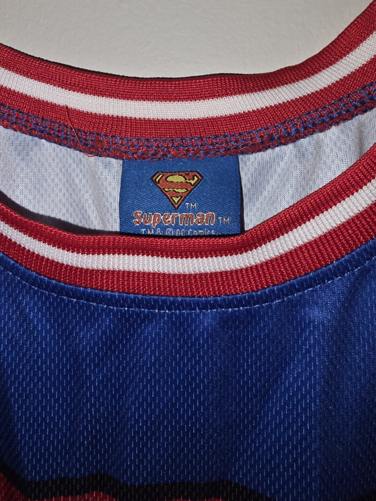 Superman DC Comics Basketball Jersey Superman Sleeveless Tank LARGE