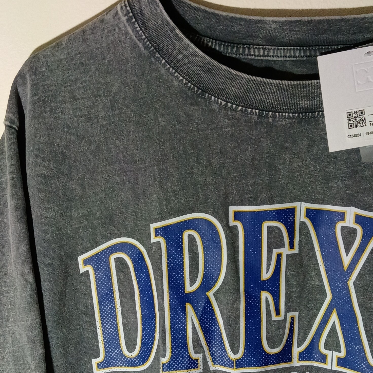 Gameday Couture Drexel Dragons Gray Graphic Logo Crew Neck T-Shirt Mens Size M