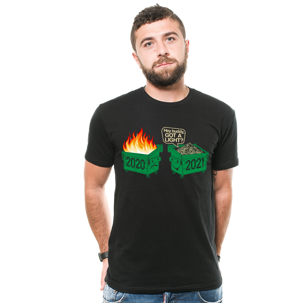 Funny T shirts, Dumpster Fire 2020 vs 2021, Humor Shirts, Funny Casual shirts