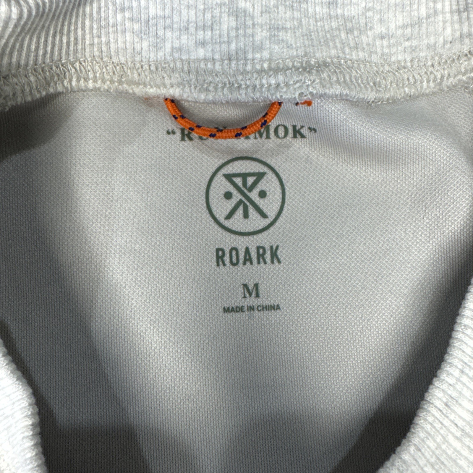 Roark Run Amok Jamie Thomas Long Sleeve Shirt Mens Medium M White Hiking Trail