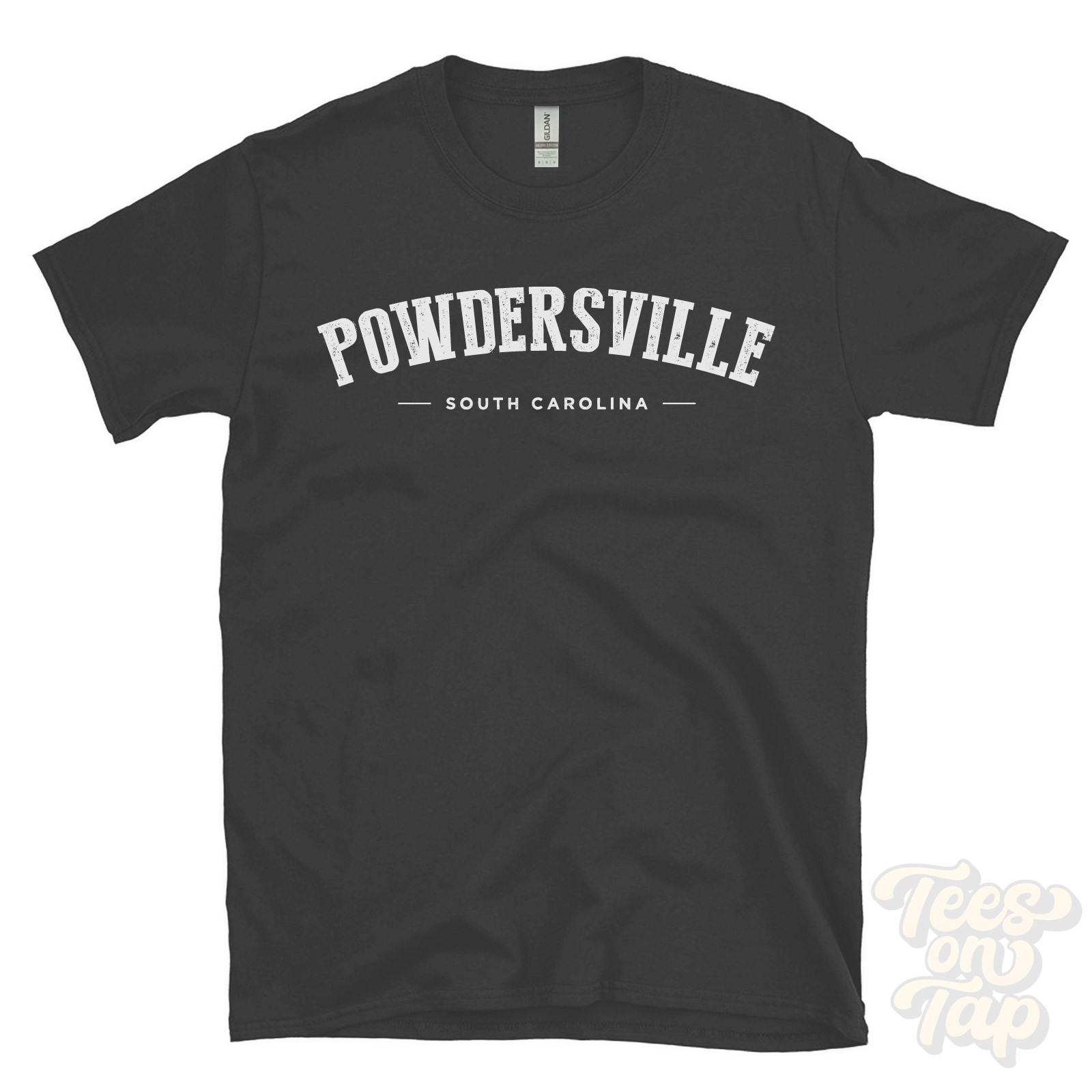 POWDERSVILLE SOUTH CAROLINA T-SHIRT Anderson USA retro varsity hometown gift