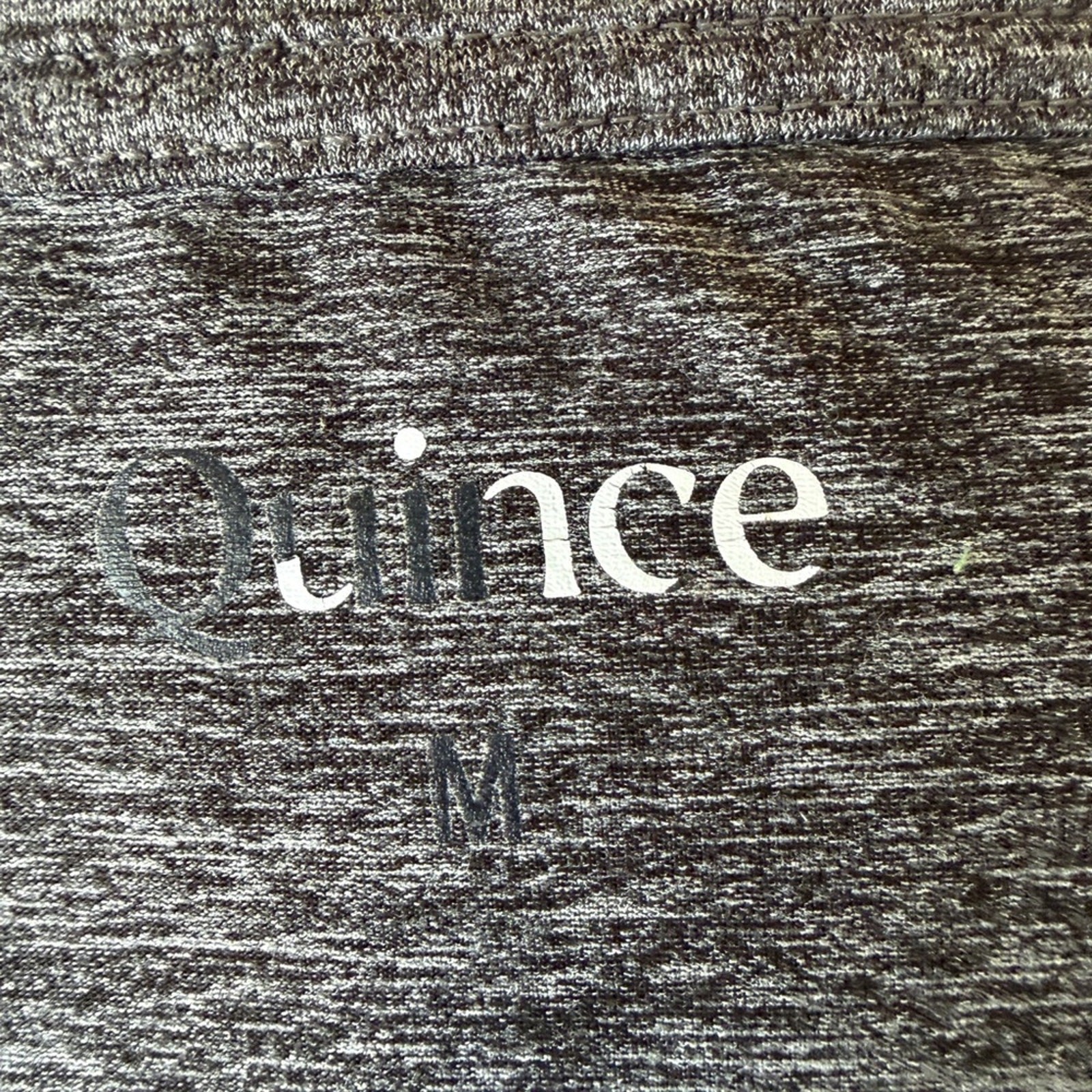 LOT2 Quince Medium Men’s Performance Black and Gray T-Shirt (Flowknit Breeze)