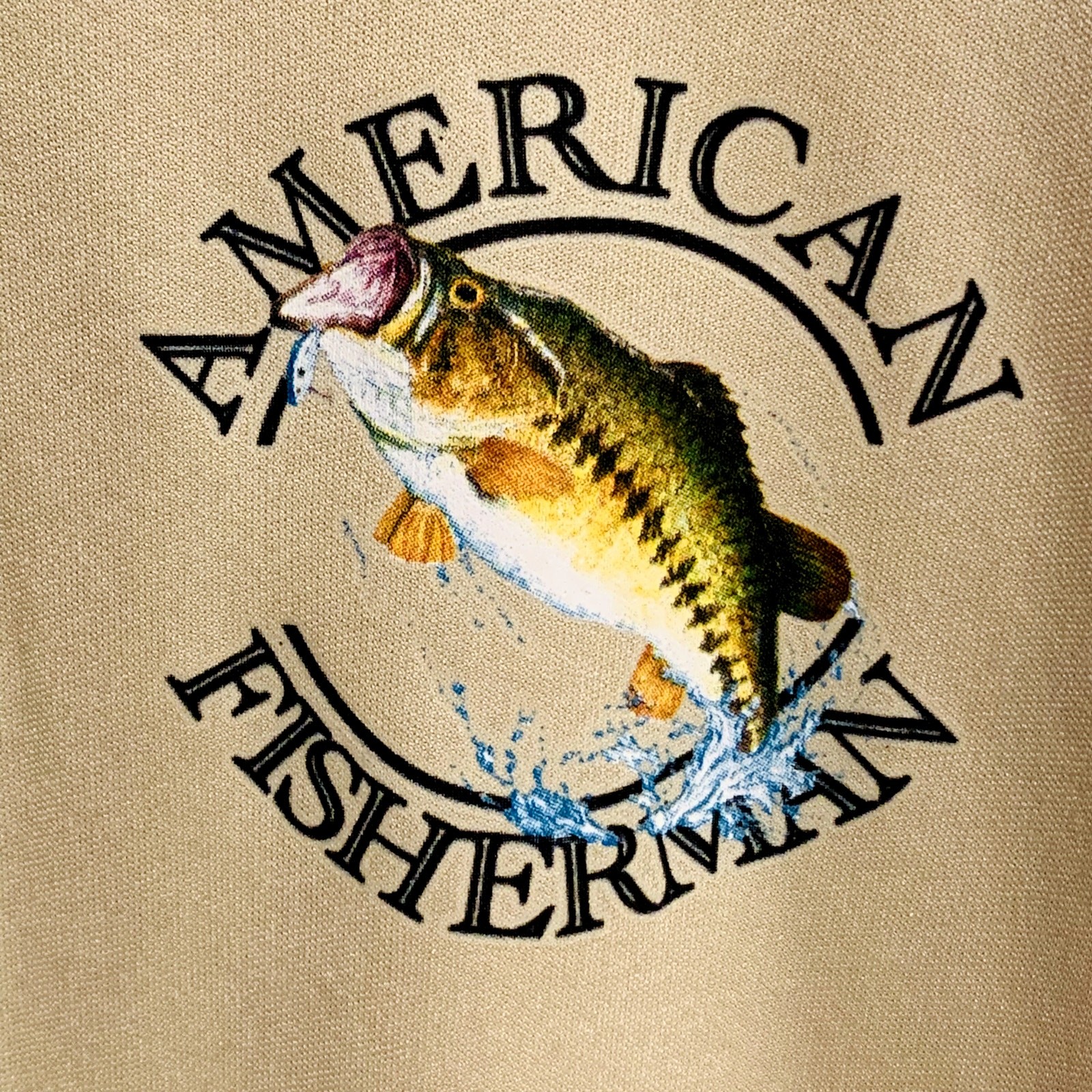 Fish Graphics Long Sleeve Pullover Shirt C2 Sport L American Fisherman