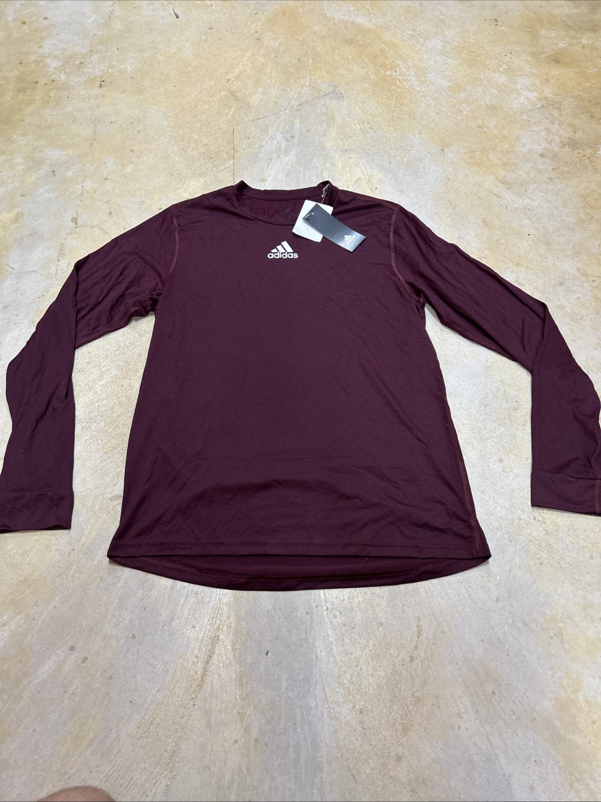 adidas Creator Long Sleeve Tee Maroon EK0128 Men’s Size 2XL New W Tags