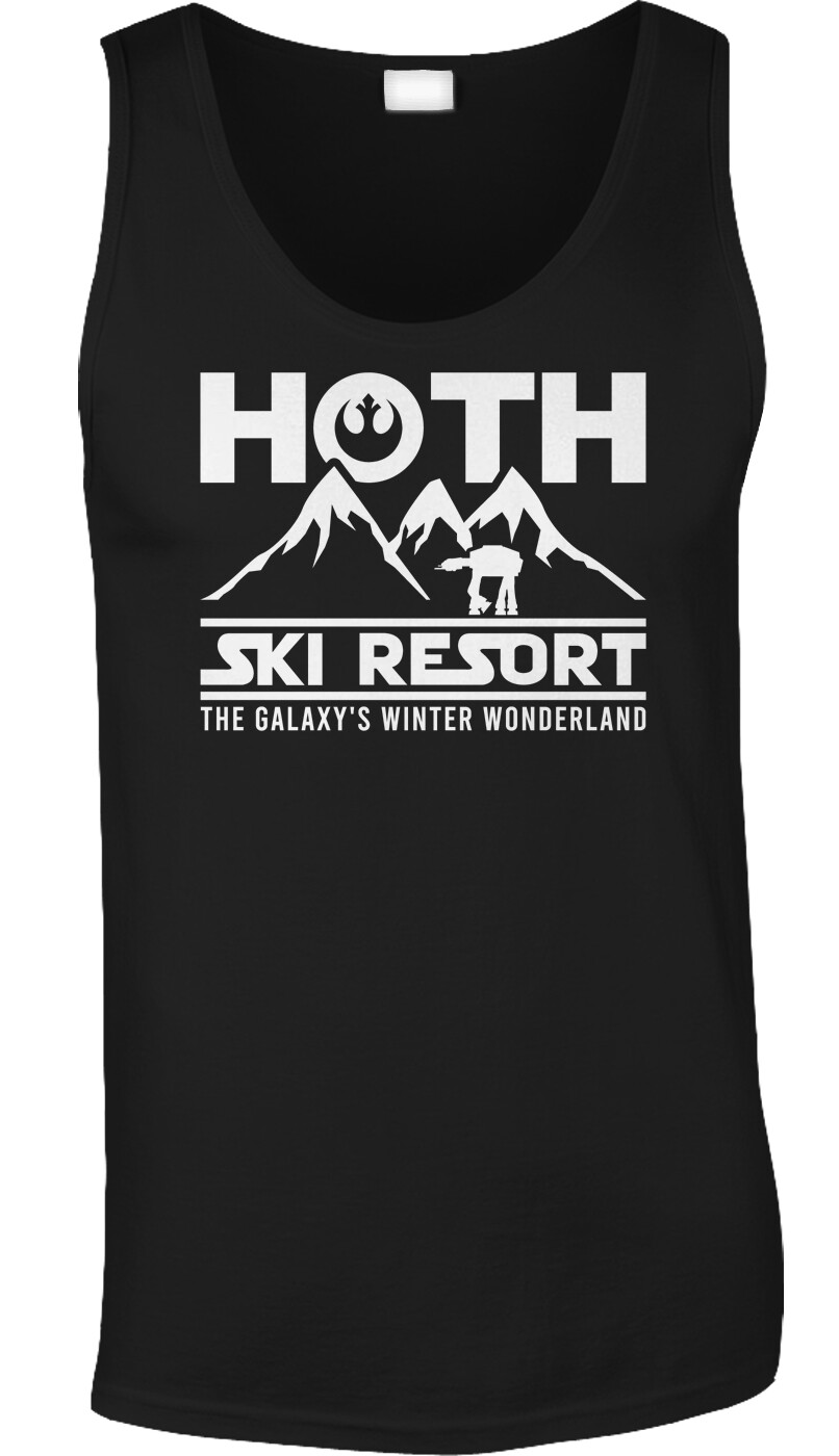 Hoth Galaxy’s Winter Wonderland Parody Christmas Humor Funny Joke Mens Tank