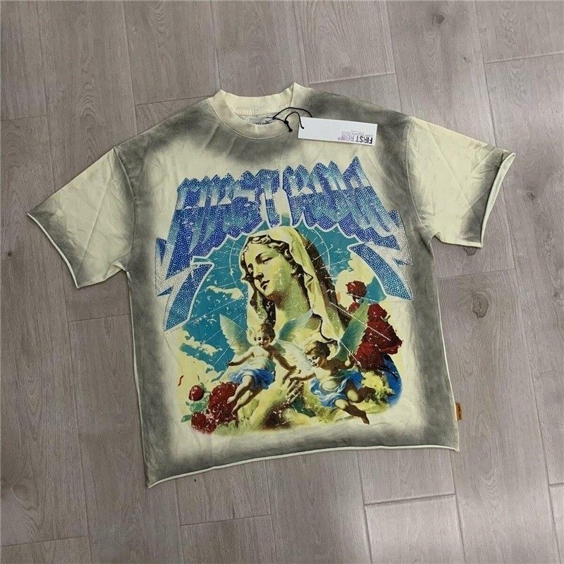 First Row offers vintage washed and beaded t-shirts in a relaxed and casual