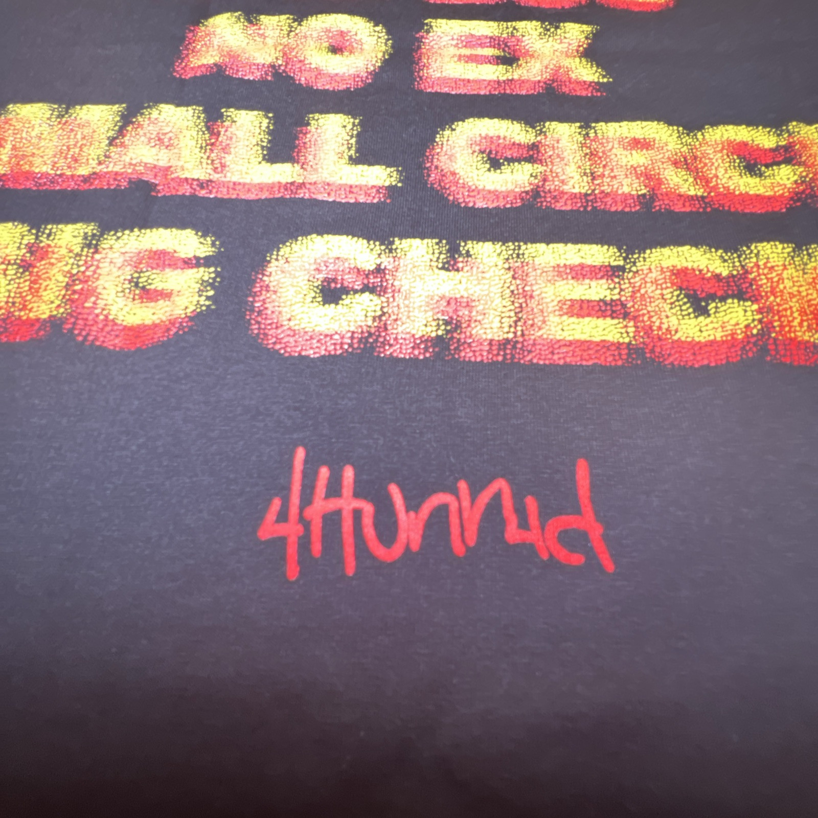 4Hunnid YG Men’s T-Shirt No Stress One Boo Short Sleeve Crewneck Tee SMALL NWOT