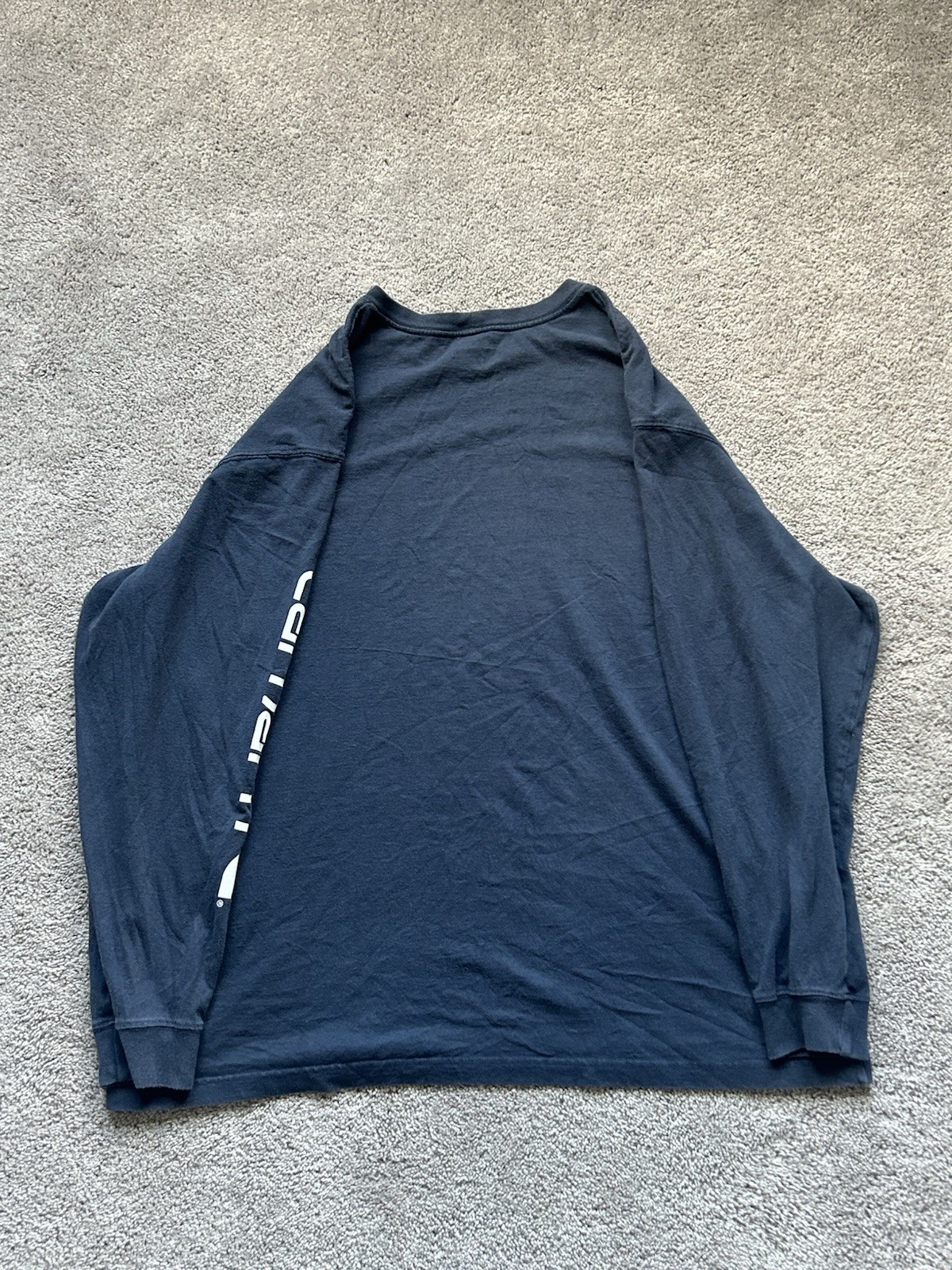 Carhartt Men’s Long Sleeve T-Shirt Crew Neck Blue, Size XXL