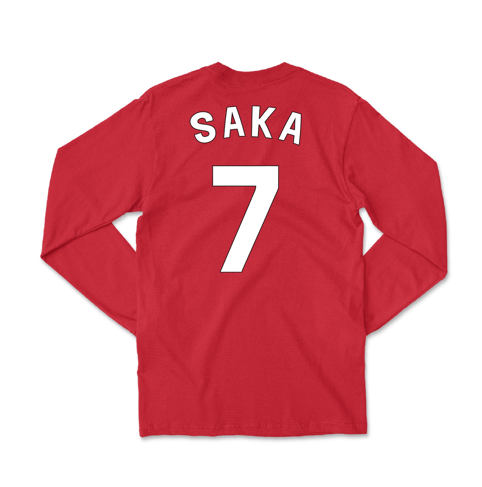 Saka-Inspired 7 Jersey Style – North London Tribute Long Sleeve T-Shirt